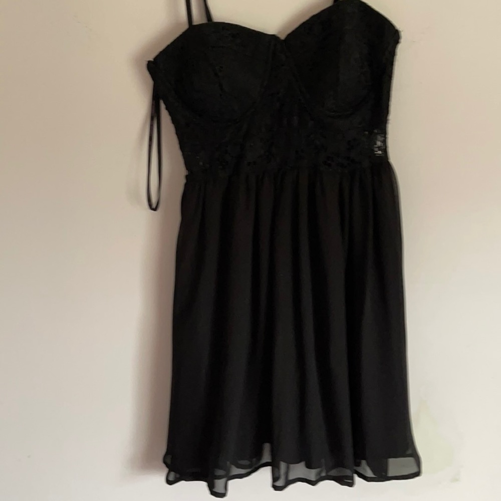 Black skater dress